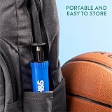 H&S 2 Inflator Ball Pump with Needles & Adapters for Football Basketball view 7