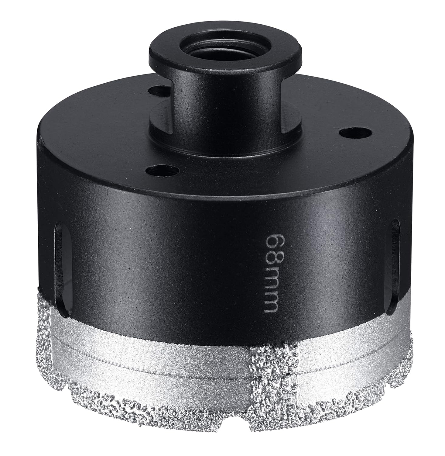 kwb 68mm Diamond Tile Hole Saw for Angle Grinders M14 Arbor, Dry Cutting, Industrial-Grade, Thread: M14, 68 mm - Image 3