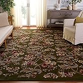 SAFAVIEH Lyndhurst Collection Area Rug - 9' x 12', Sage, Traditional Floral Design, Non-Shedding & Easy Care, Ideal for High 