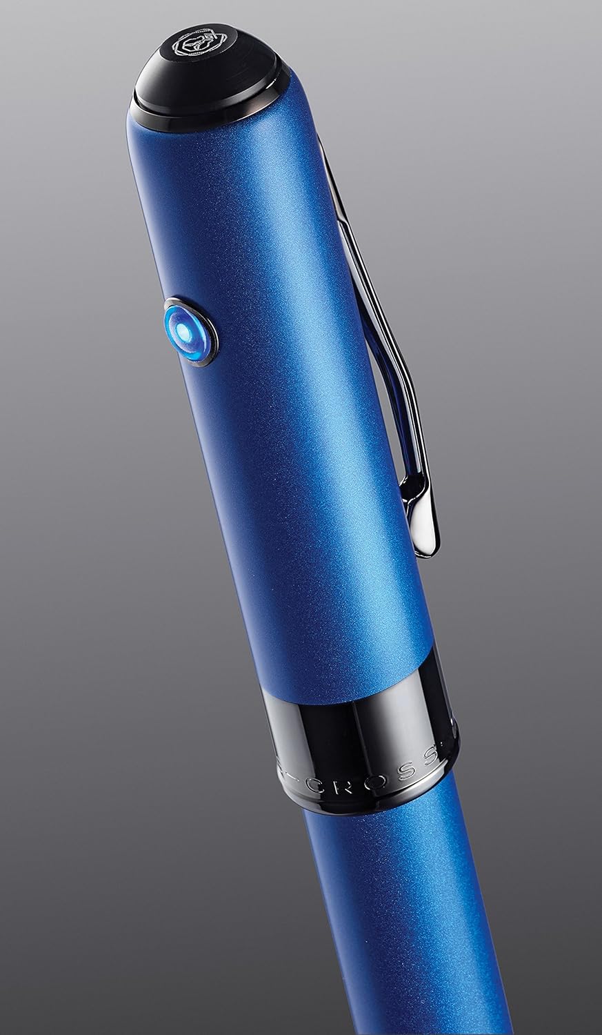 Cross Trackr Steam Blue Ballpoint Pen With Polished Black PVD appointments Item# AT0702-103 - Image 3