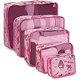 Sanrio's Hello Kitty Packing Cubes - 5 Piece Packing Cube Bags - Travel Essentials - Suitcase Luggage Organizer Set - Hello Kitty and Friends, My Melody, Kerromi, Kerropi, Badtz-Maru (My Melody)
