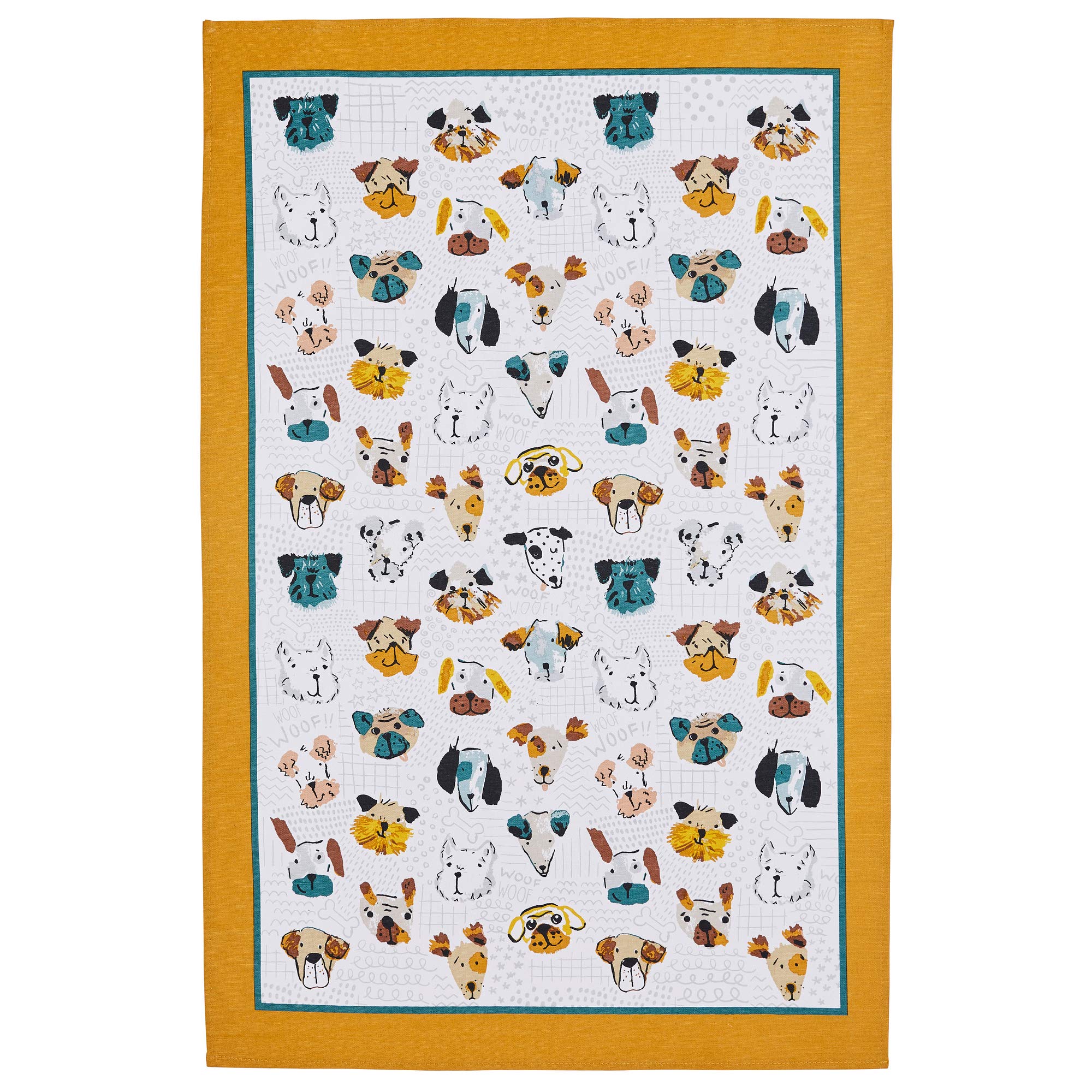 Ulster Weavers Cotton Tea Towel - Mutley Crew (100% Cotton, Blue)