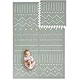 Toddlekind Playmat - Premium Foam Playmat, 4 x 6 feet, 6 Tile Extra Thick Foam Floor Puzzle Mat for Babies/Toddlers Stylish, Non-Toxic, Odorless. Perfect for Tummy Time, Crawling, and Play. Ideal for Nursery and Playroom. 0m+