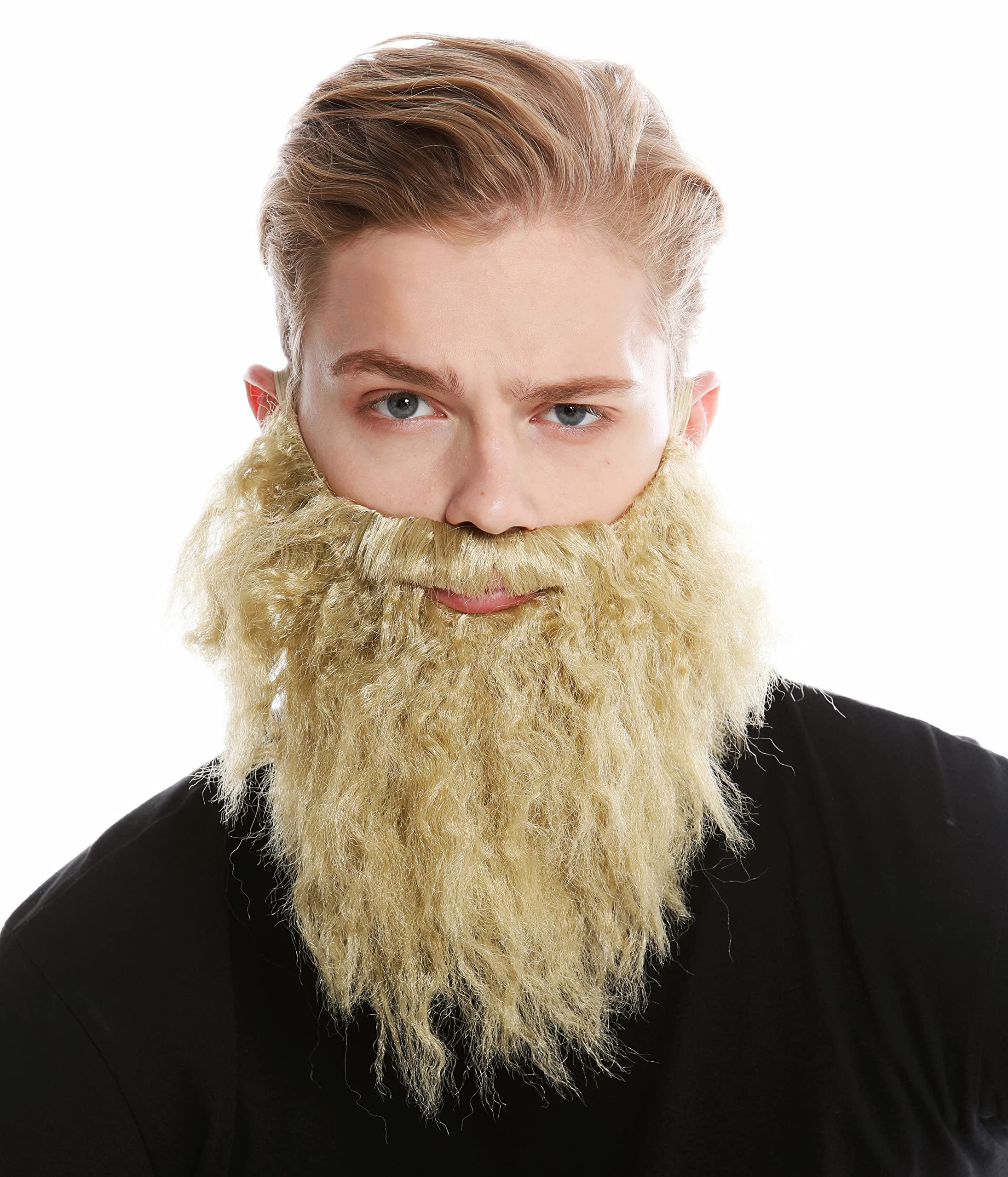 WIG ME UP - 9537B-ZA89 beard full beard blonde fair blonde carnival Halloween Hipster bandit robber Prophet Moses