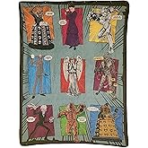 Doctor Who Villains Fleece Throw Blanket - Officially Licensed Doctor Who Soft Fleece Throw Monsters Multicolor