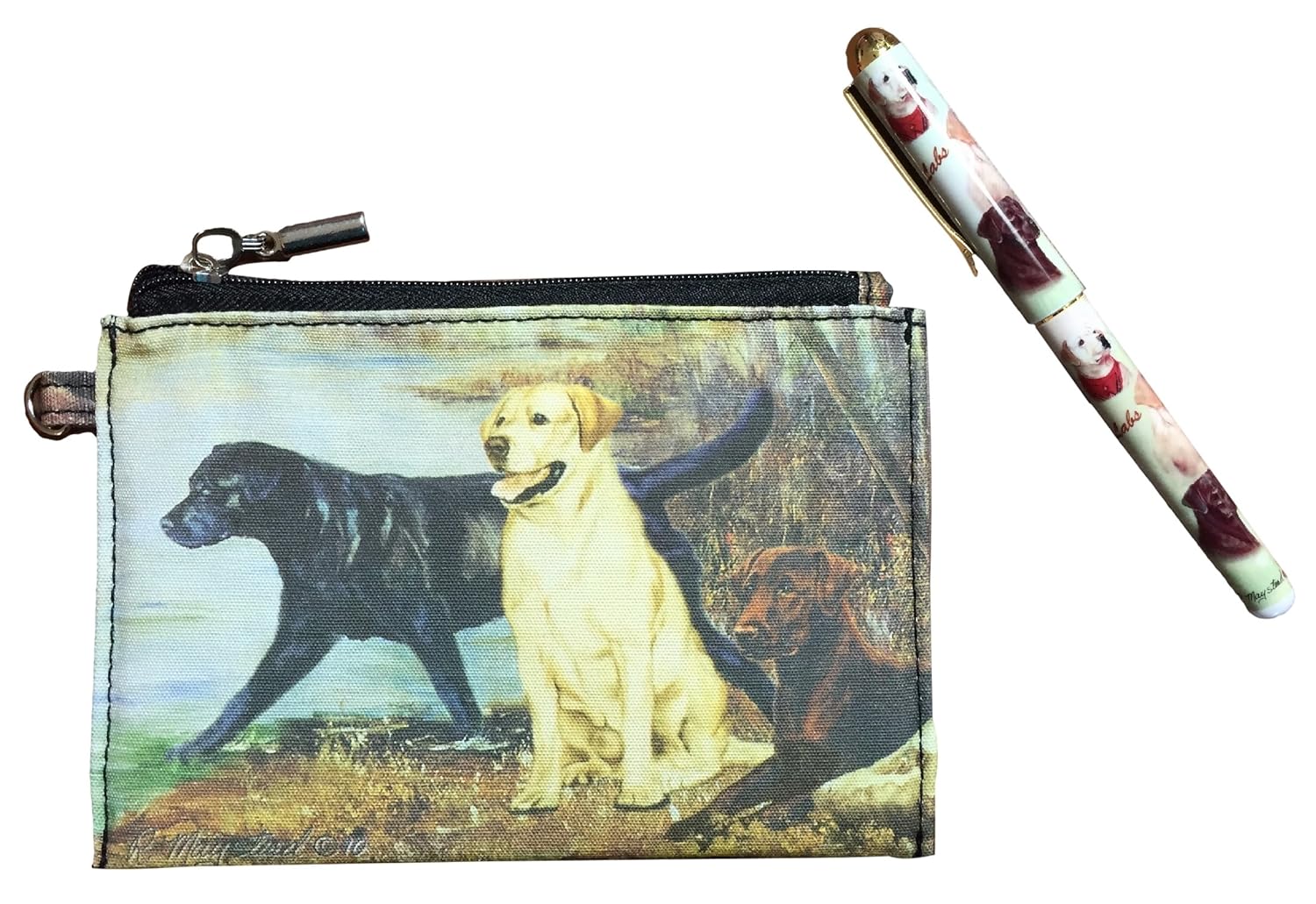 Labrador Retriever Zipper Pouch and Pen Set Office Products