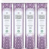 SoulSation Organic Cotton Rounds, 100% Pure Makeup Remover Face Pads, 400ct | Hypoallergenic, Lint-Free, Soft & Absorbent for