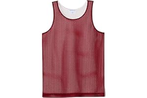 SPORT-TEK Youth PosiCharge Reversible Mesh Tank | Kids' Athletic Fit Summer Clothes for Boys & Girls, Breathable Top