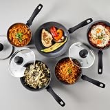 Russell Hobbs Metallic Marble 5 Piece Pan Set Non-Stick Induction 20/24cm view 4