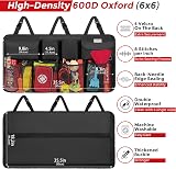 SURDOCA Car Boot Organiser 3rd Gen 7x Capacity, 600D Oxford, 4 Magic Sticks view 4
