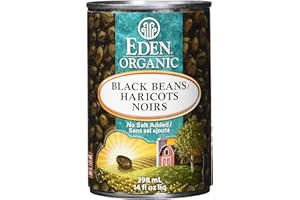 Eden Foods Organic Whole Canned Beans-Black Beans, 398ml, 12-Count