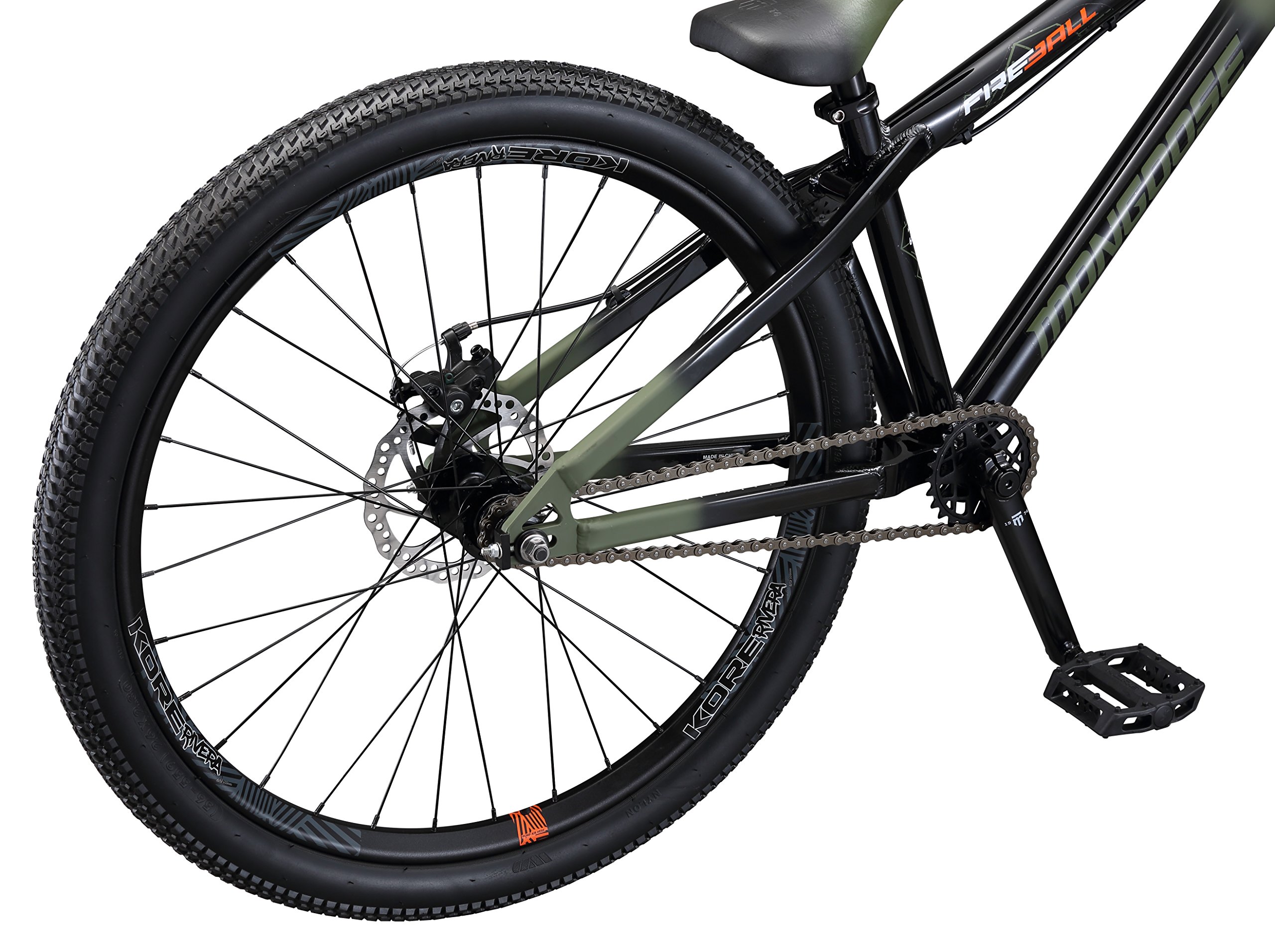 mongoose mountain bike tire size