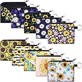 Boao 10 Pieces Small Change Purse Bulk Coin Purse Mini Pouches Wallet Bag with Zipper for Women Girls