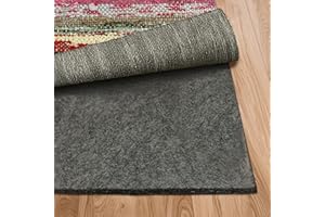 Nevlers Felt Rug Pad 9x12 | 1/4" Rug Runner Liner | Anti Skid Rug Gripper for Hardwood Floors Tile Slate & Stone | Felt TPO Under Rug Non Slip Pad | Sustainable Rug Pad Non Slip Grippers