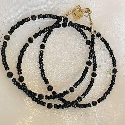 black and gold waist beads