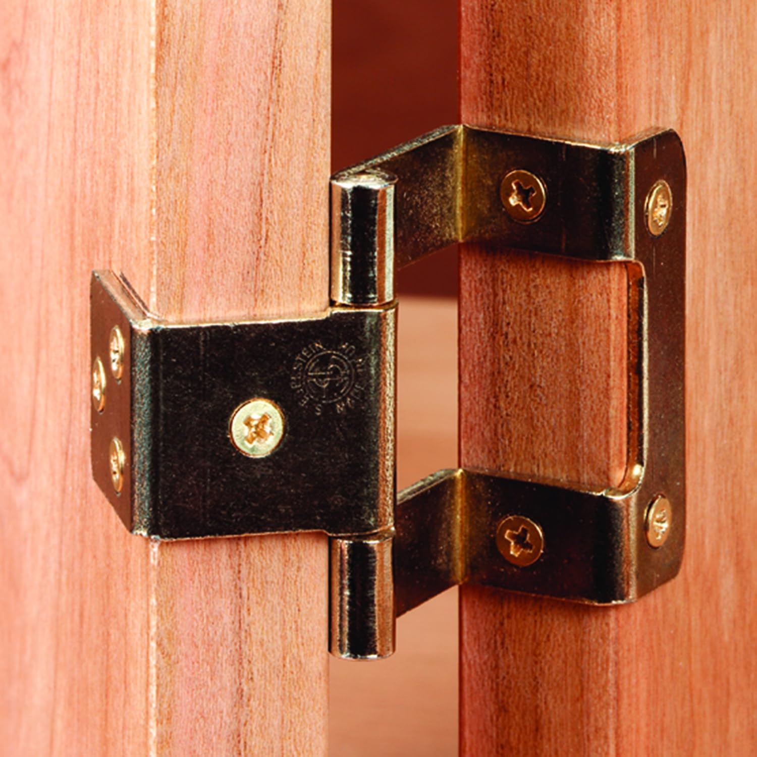 Non Mortise 270 Hinges 2 Bright Brass Amazon Com