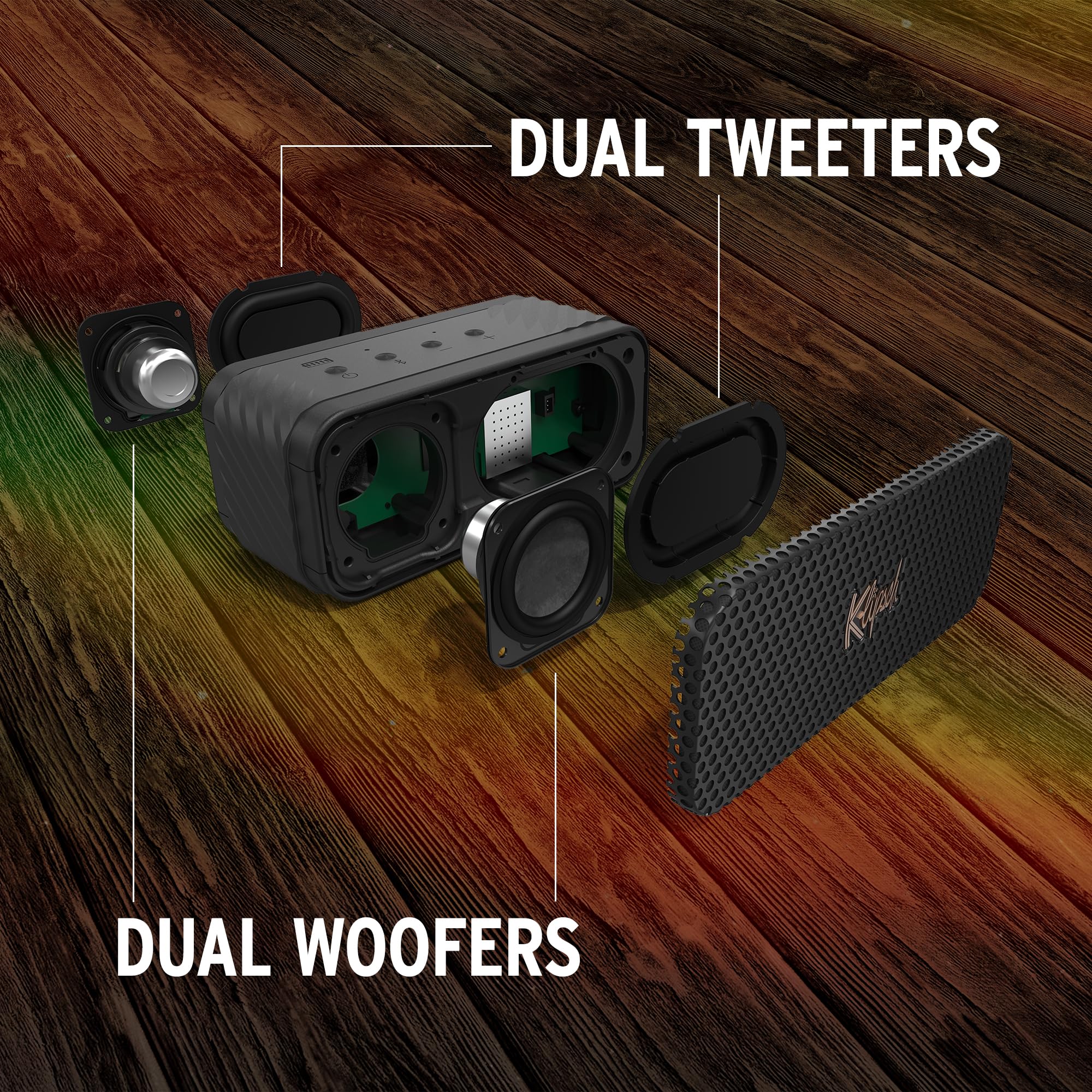 Klipsch Nashville Portable Bluetooth Speaker with a 2.25