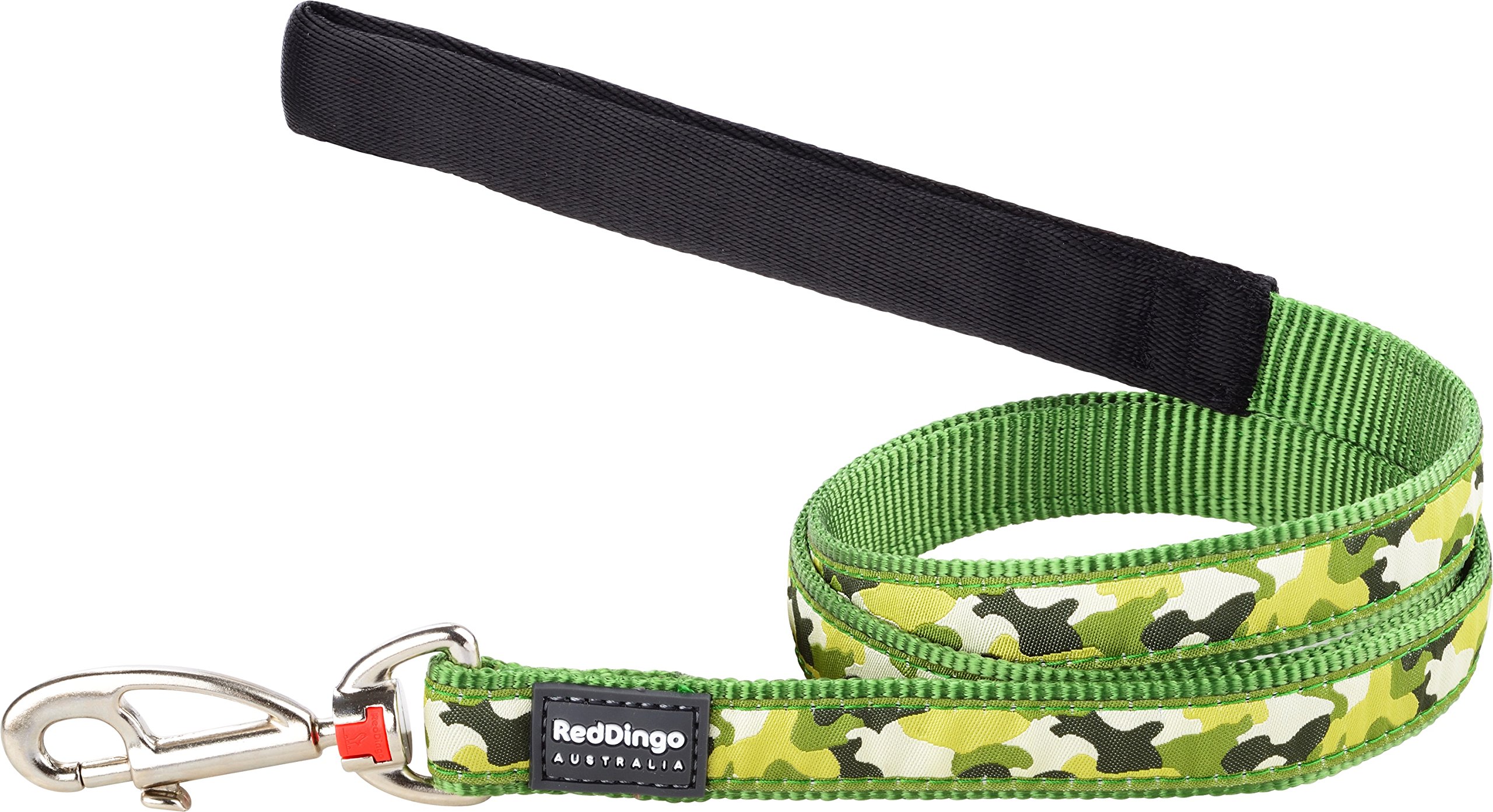 Red Dingo Camouflage Dog Lead, Large, Green