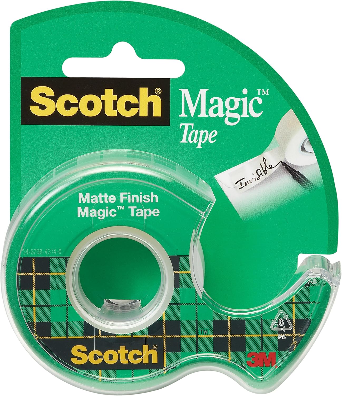 Scotch Magic cinta invisible con dispensador, 3/4 x 675 inches (117S