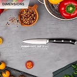 nuovva Sharp Kitchen Utility Knife 5 inch German High Carbon Stainless view 2