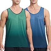 Men's Tank Top UPF 50+ Sun Protection Beach Summer Swim Shirts Quick Dry Workout Gym Running Athletic Sleeveless Shirts