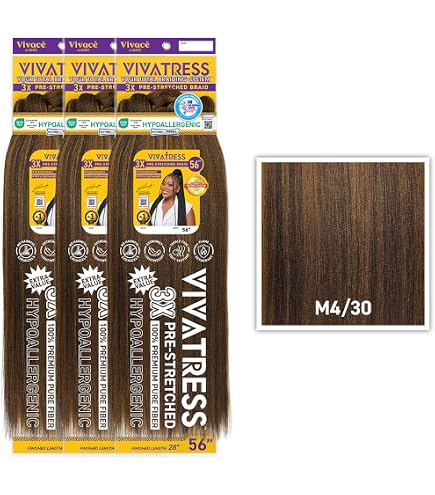 Amazon.com : 3X VIVATRESS Pre-Stretched Braiding Hair
