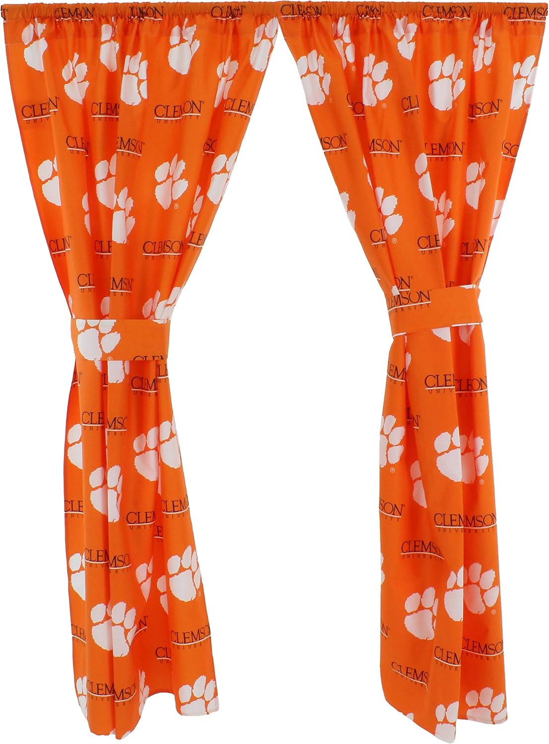 Amazon Com College Covers Clemson Tigers 63 Curtain Panels Set