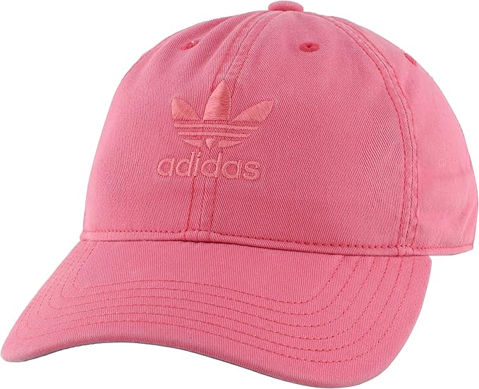 Amazon.com: adidas Originals Women's Relaxed Adjustable Strapback Cap, Chalk Pink, ONE SIZE 
