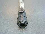 AK 15mm Push Fit Tap Connector with Isolator Valve x 3/4" Female BSP 300mm Pair view 2