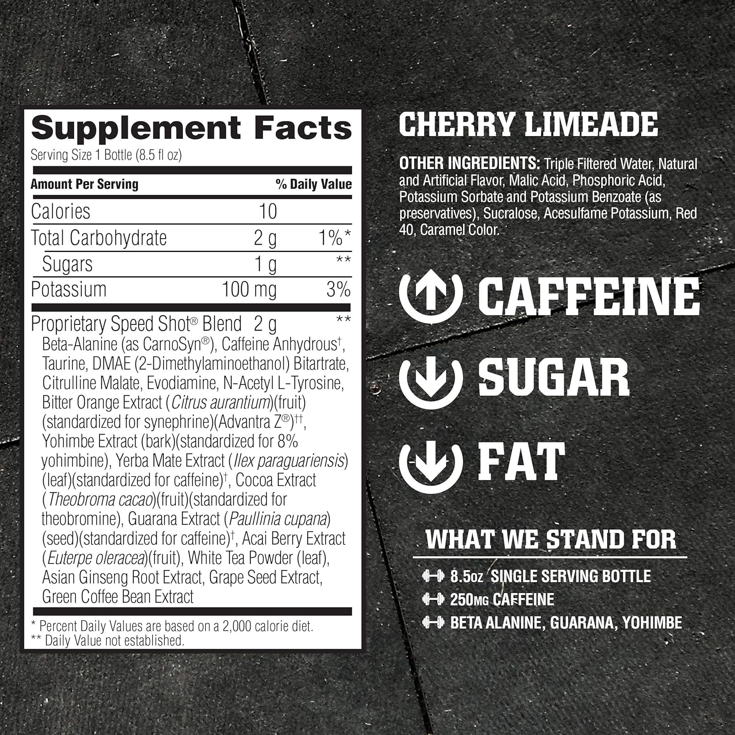 American Body Building (ABB) Speed Shot, Caffeine Shake, Pre-Workout, Intense Energy Shot with Zero Sugar, Watermelon Flavored Ready to Drink 8.5 oz Bottles, 12 Count: Health & Personal Care