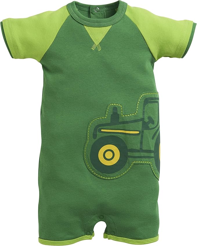 John Deere Baby Boys' Short Sleeve Romper Clothing