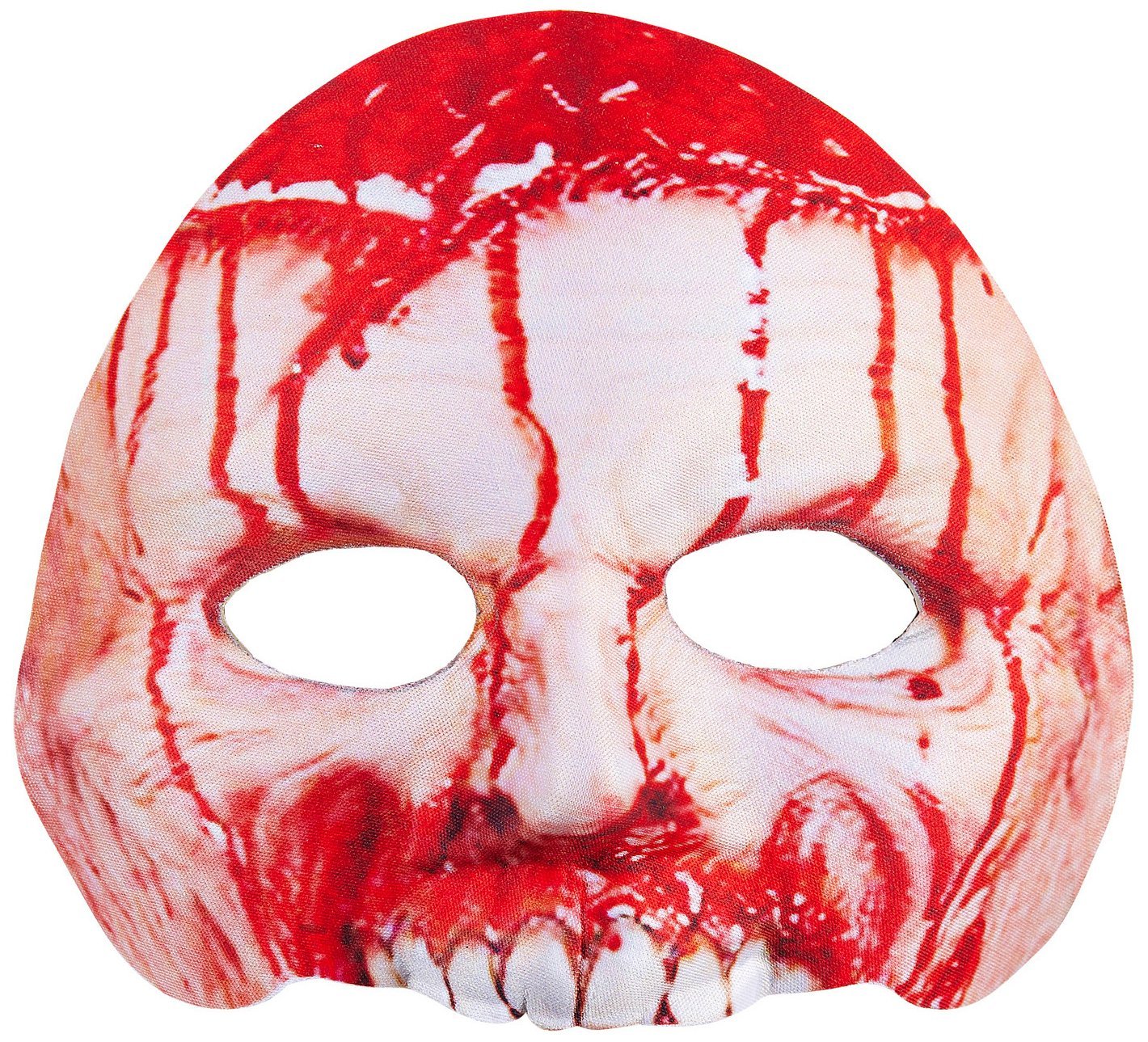 Widmann vd-wdm05702 Fabric without Chin Psycho Mask, Red, One Size