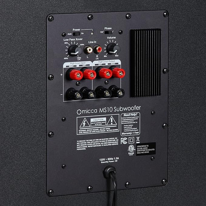 subwoofer with high level inputs