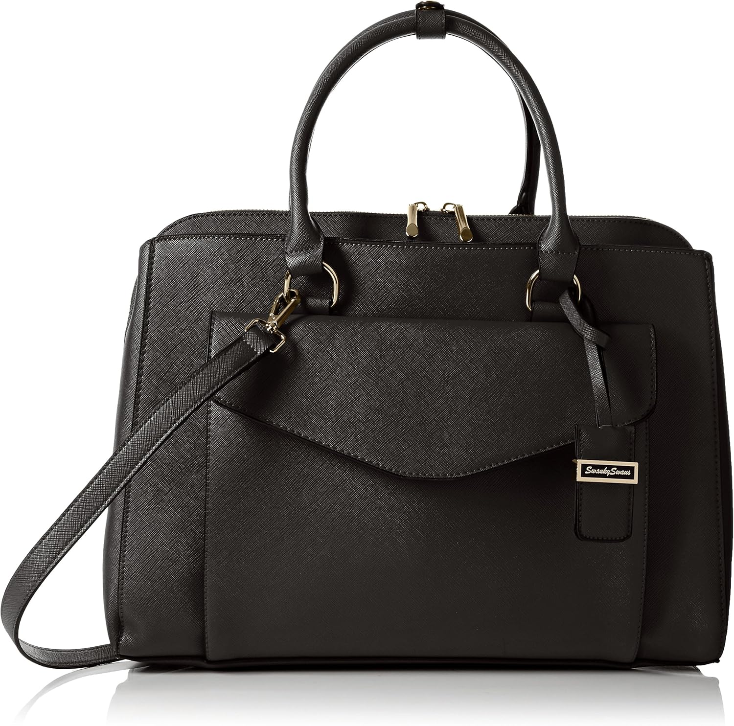 SWANKYSWANS Womens Sara Envelope Work Shoulder Bag Grey, Grey (Grey)