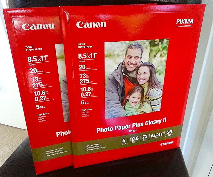 canon photo paper plus glossy ii 8.5 x 11