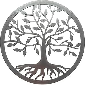 Eagle Eye Products LLC Tree of Life Sign | Metal Wall Art | Family Tree Sign | Family Decor | Decorative Heavy Duty Design | Indoor Outdoor Sign | 15" Diameter | Color Dark Bronze