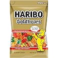 HARIBO Gummi Candy, Original Goldbears Gummy Bears, 8 Ounce Share Size Bags (Pack of 10) Delicious Soft & Chewy Sweet Snacks, Assorted Fruity Flavors