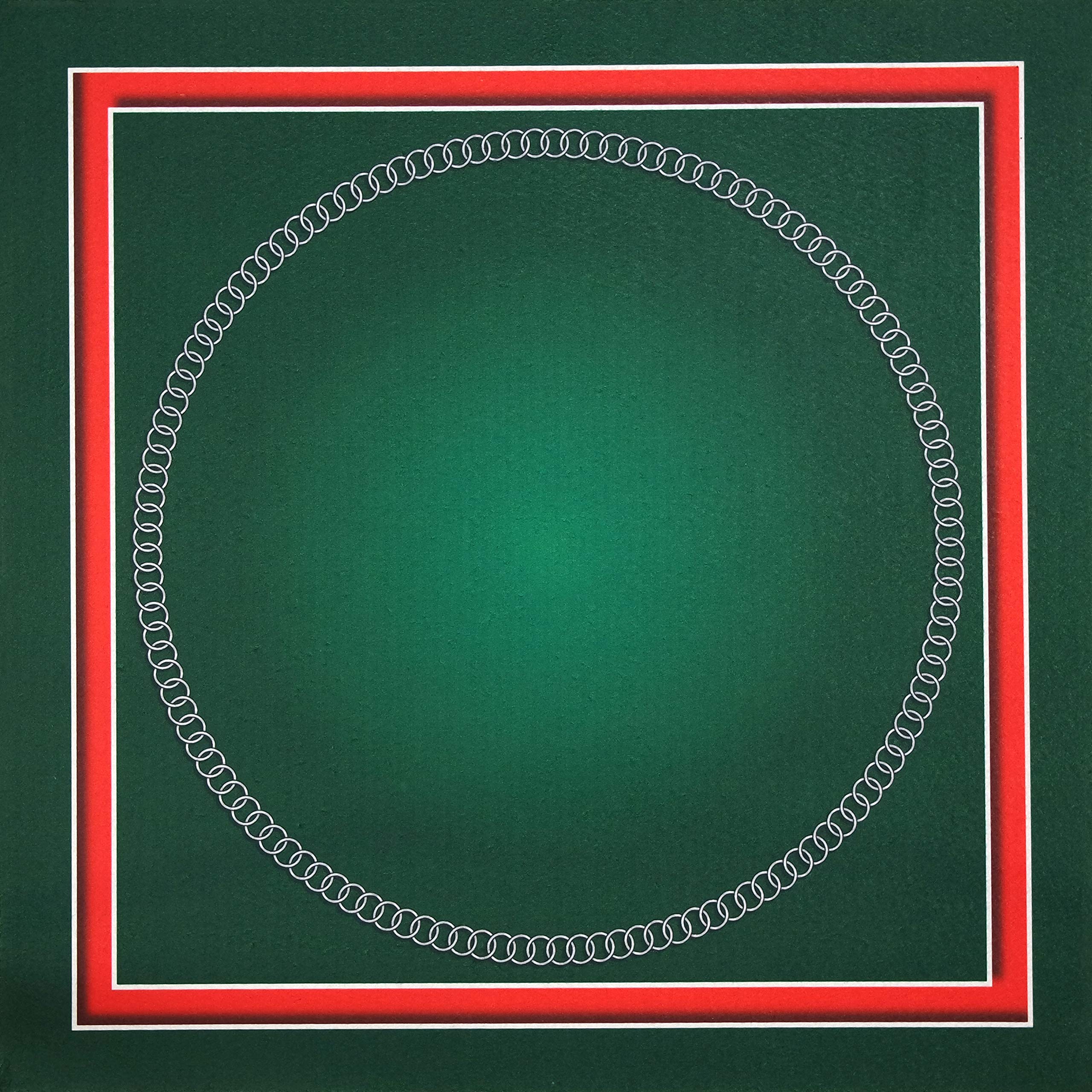 ID Mat 17-1281 Card Game Mat, Synthetic Fibers, Green, 50 x 50 x 0.3 cm