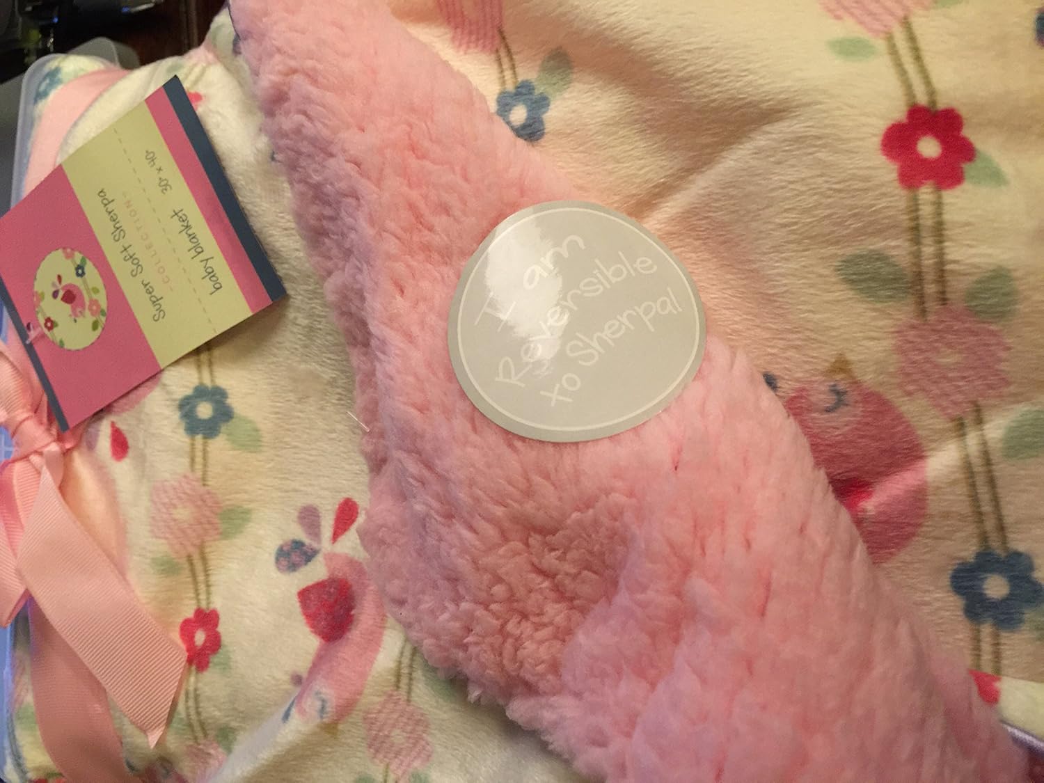 super soft sherpa baby blanket