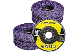 ABRAPRO 5 PCS Strip Discs 4-1/2" x 7/8" Stripping Wheel for Angle Grinder, Industrial Silicon Carbide Abrasive Wheel for Clean and Remove Paint Coating Rust Welds Oxidation