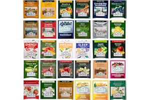 ENJOY BETTER COFFEE Ahmad Tea Sampler Assortment, Variety Pack (30 Count), 30 Unique Flavors of Tea