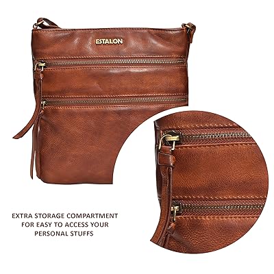 Estalon Leather Crossbody Purse 2025