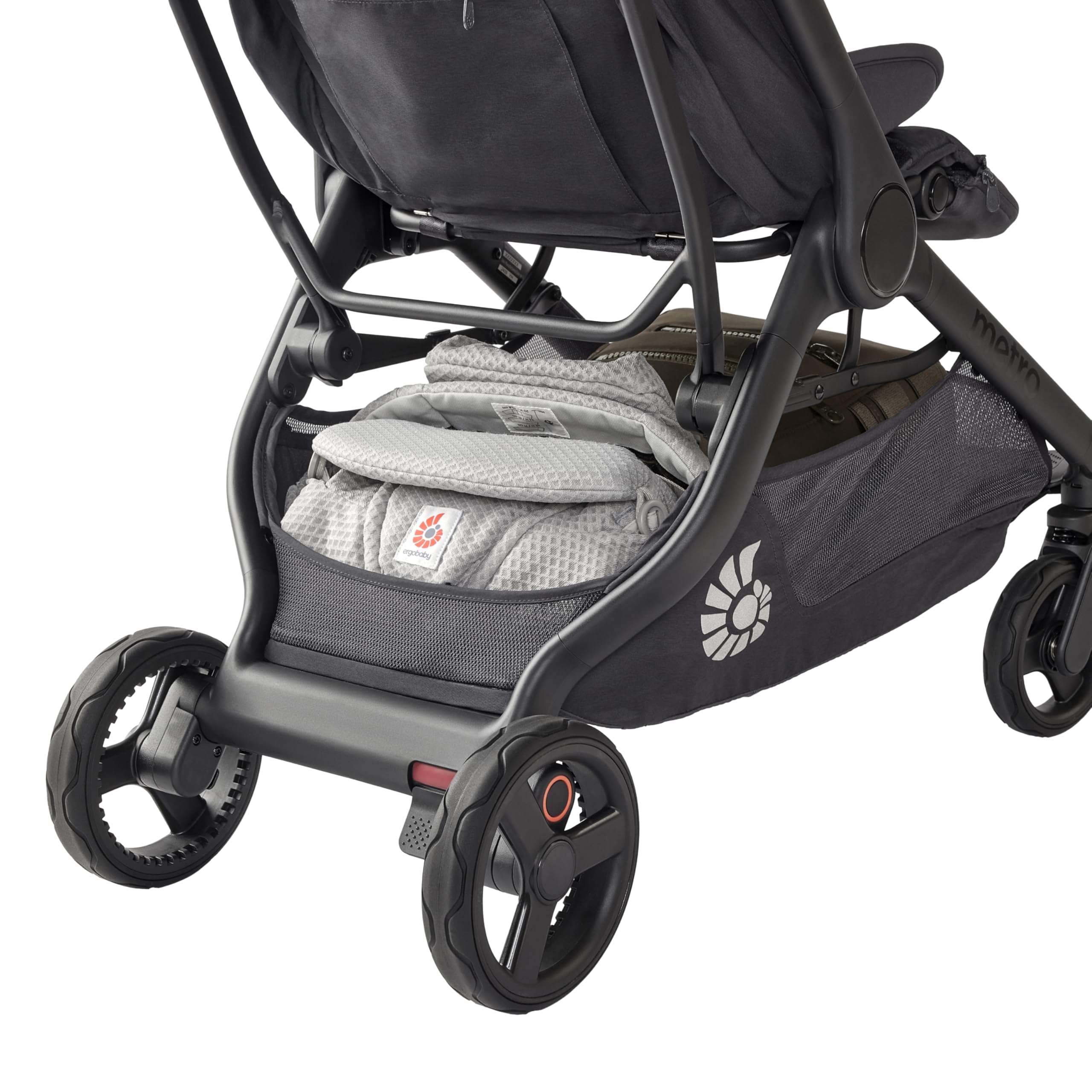 Ergobaby Metro3 Kinderwagen Buggy mit Liegefunktion, Baby-Buggy ab Geburt bis 22kg (0-4 Jahre), Zusammenklappbar und Autositz Kompatibel, höhenverstellbarer Griff, ergonomischer Sitz, Soft Olive 8