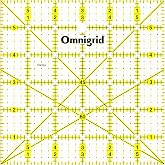 Omnigrip Square Quilting Ruler, Cuts 6" x 6" | Square Quilting Ruler by Omnigrid - Sewing and Quilting Supplies