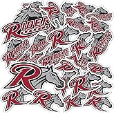 Desert Cactus Rider University Sticker Broncs Sticker Vinyl Decals Laptop Water Bottle Car Scrapbook Sheet T1 (Type 1-1)