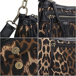 Angel Kiss Hobo Leopard Purses for Women Crossbody