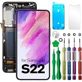 LCD Screen Replacement for Samsung Galaxy S22 (SM-S901U, S901U1, S901B, S901B/DS, S901W, S901N, S9010, S901E, S901E/DS) Touch Screen Display digitizer Assembly W/Repair Kits
