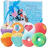 STNTUS INNOVATIONS Bath Bombs, 7 Natural Bath Bomb Gift Set, Bubble Bathbombs for Women Kids, Shea Butter Moisturize, Gifts for Mom Her Girlfriend, Mothers Day Gifts, for Birthday Valentines Christmas