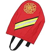 ightning X Fireman's Fleece Lined SCBA Air Pak Respirator Firefighter Mask Face Piece Bag for First Responder (Red)