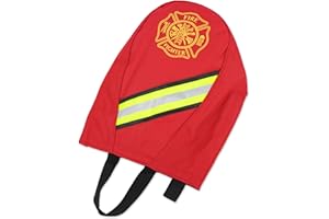 Lightning X Fireman's Fleece Lined SCBA Air Pak Respirator Firefighter Mask Face Piece Bag for First Responder - Red